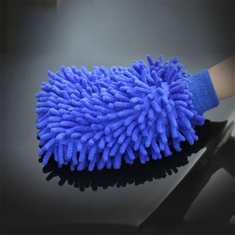 Microfiber Chenille Car Wash Glove Waterproof Thick Cleaning Mitt 2