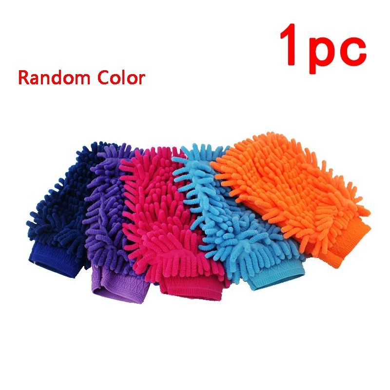 Microfiber Chenille Car Wash Glove Waterproof Thick Cleaning Mitt 1