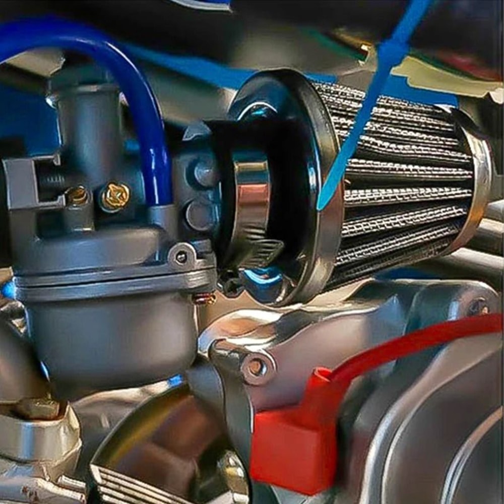 Universal Motorcycle Tapered Air Filter High Flow Conical Intake Cleaner 12