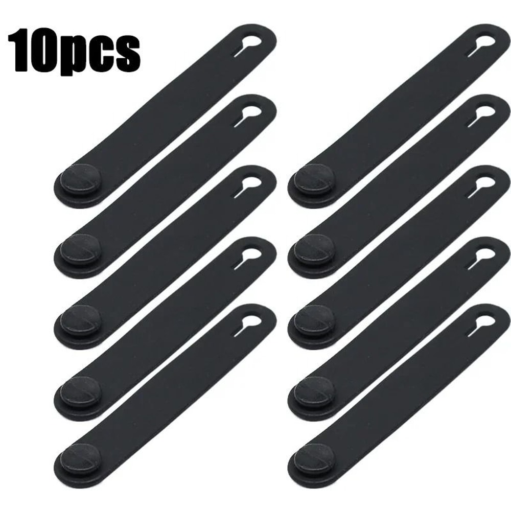 Motorcycle Rubber Cable Ties Frame Securing Bands 10 Pack 2