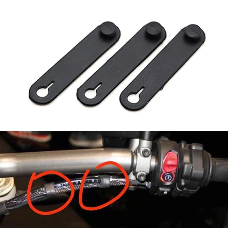 Motorcycle Rubber Cable Ties Frame Securing Bands 10 Pack 3