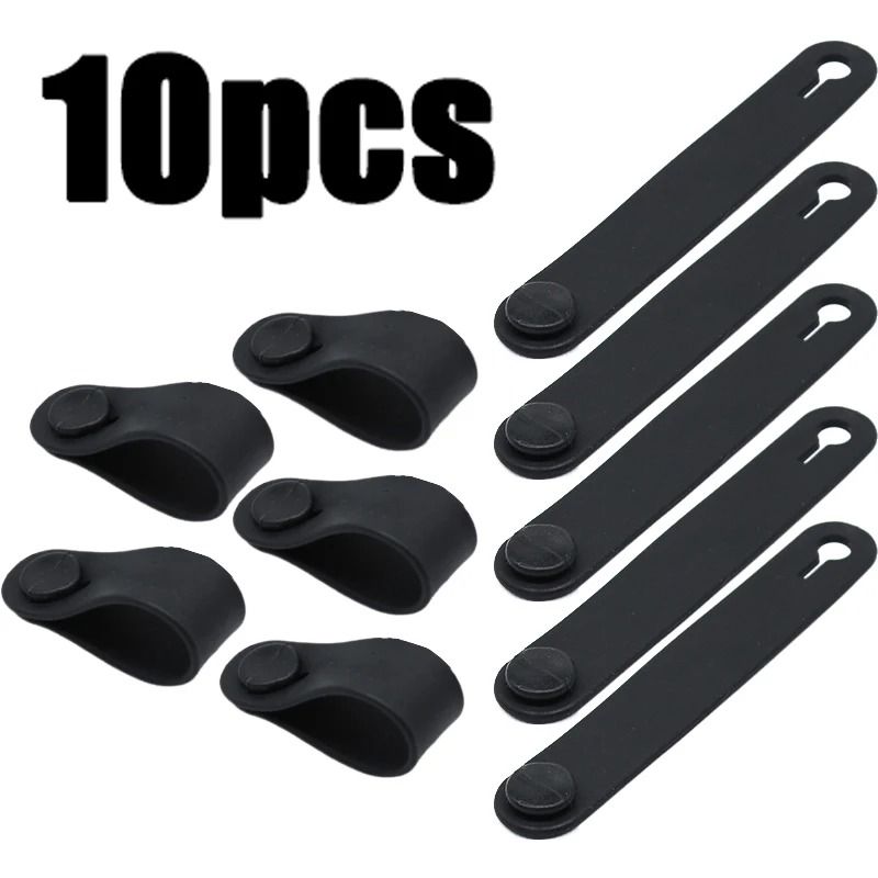 Motorcycle Rubber Cable Ties Frame Securing Bands 10 Pack 1