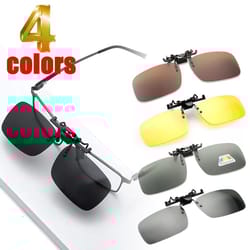 polarized clip on sunglasses for driving night vision lens