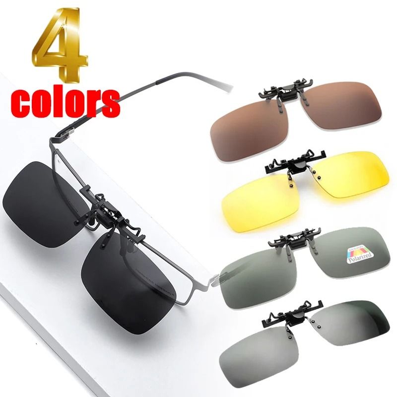Polarized Clip On Sunglasses For Driving Night Vision Lens 15