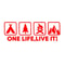 One Life Live It Off Road Car Sticker Mountain Silhouette Vinyl Decal 3