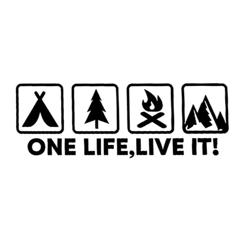 One Life Live It Off Road Car Sticker Mountain Silhouette Vinyl Decal 1
