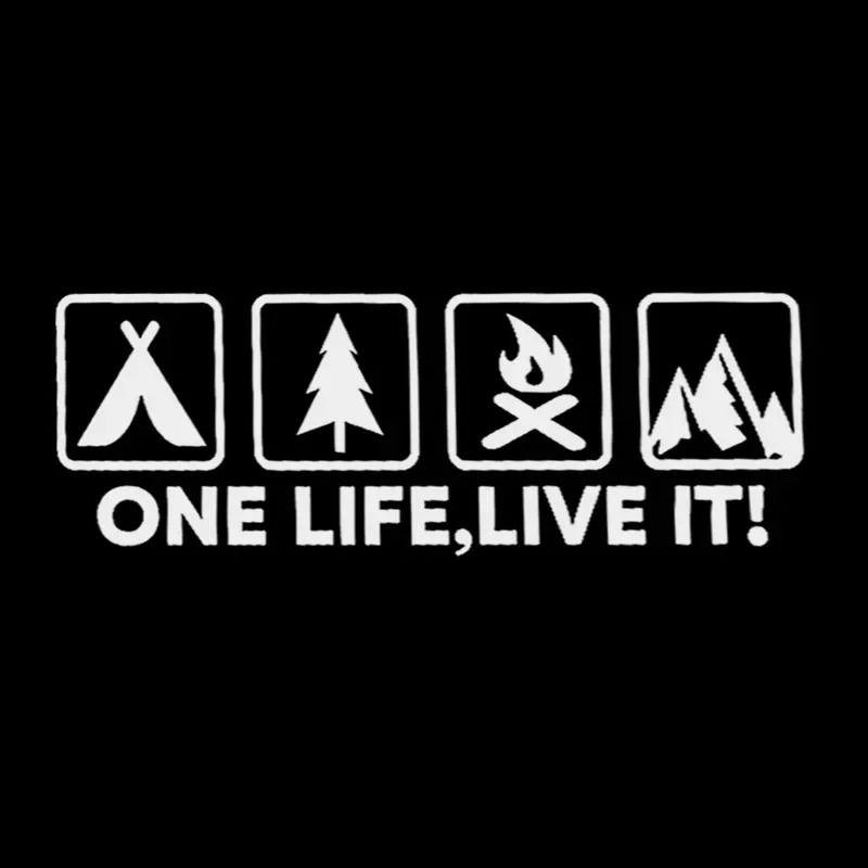 One Life Live It Off Road Car Sticker Mountain Silhouette Vinyl Decal 2