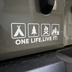 one life live it off road car sticker mountain silhouette vinyl decal