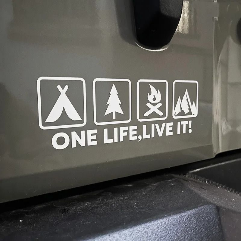 One Life Live It Off Road Car Sticker Mountain Silhouette Vinyl Decal 0