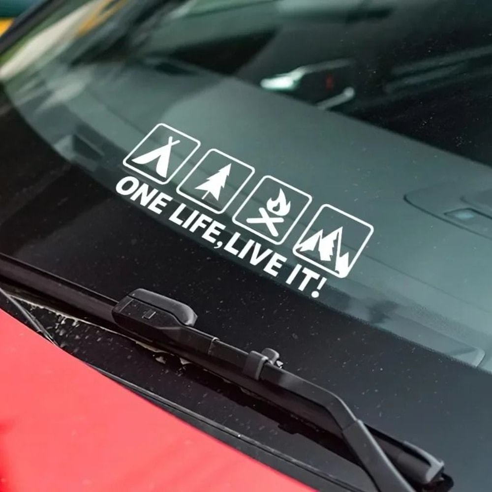 One Life Live It Off Road Car Sticker Mountain Silhouette Vinyl Decal 8