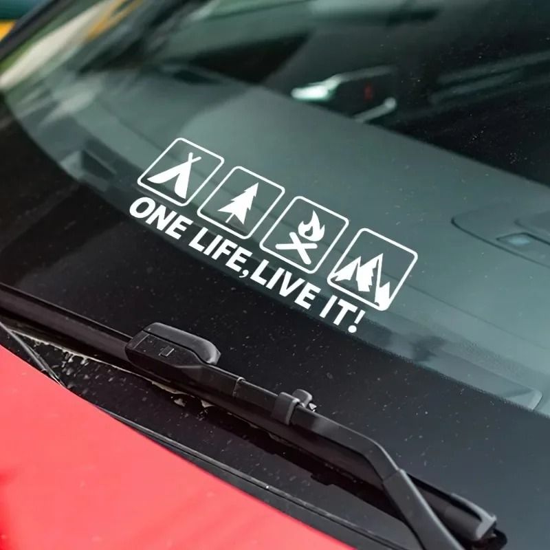 One Life Live It Off Road Car Sticker Mountain Silhouette Vinyl Decal 8