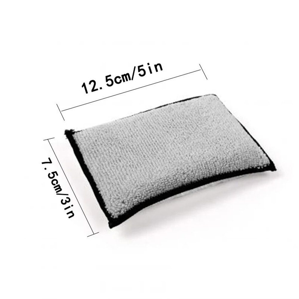 Double Sided Microfiber Car Interior Scrubbing Sponge Leather Safe Pads 5 Pack 1