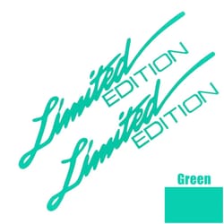 limited edition reflective vinyl car window stickers laser decals 2 pack