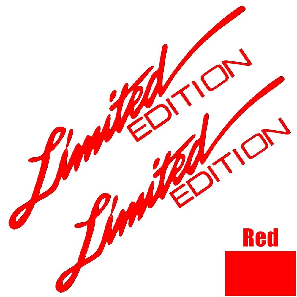 Limited Edition Reflective Vinyl Car Window Stickers Laser Decals 2 Pack 3