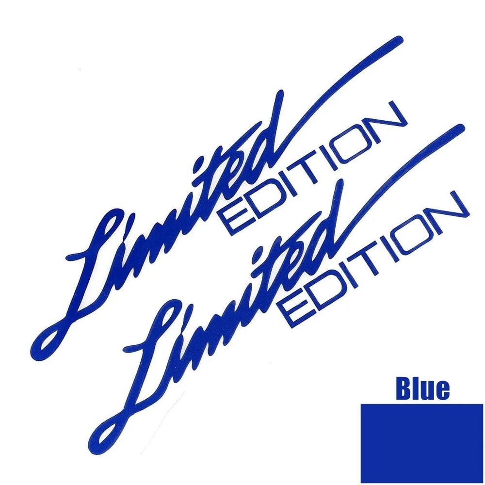 Limited Edition Reflective Vinyl Car Window Stickers Laser Decals 2 Pack 4