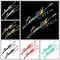 Limited Edition Reflective Vinyl Car Window Stickers Laser Decals 2 Pack 9