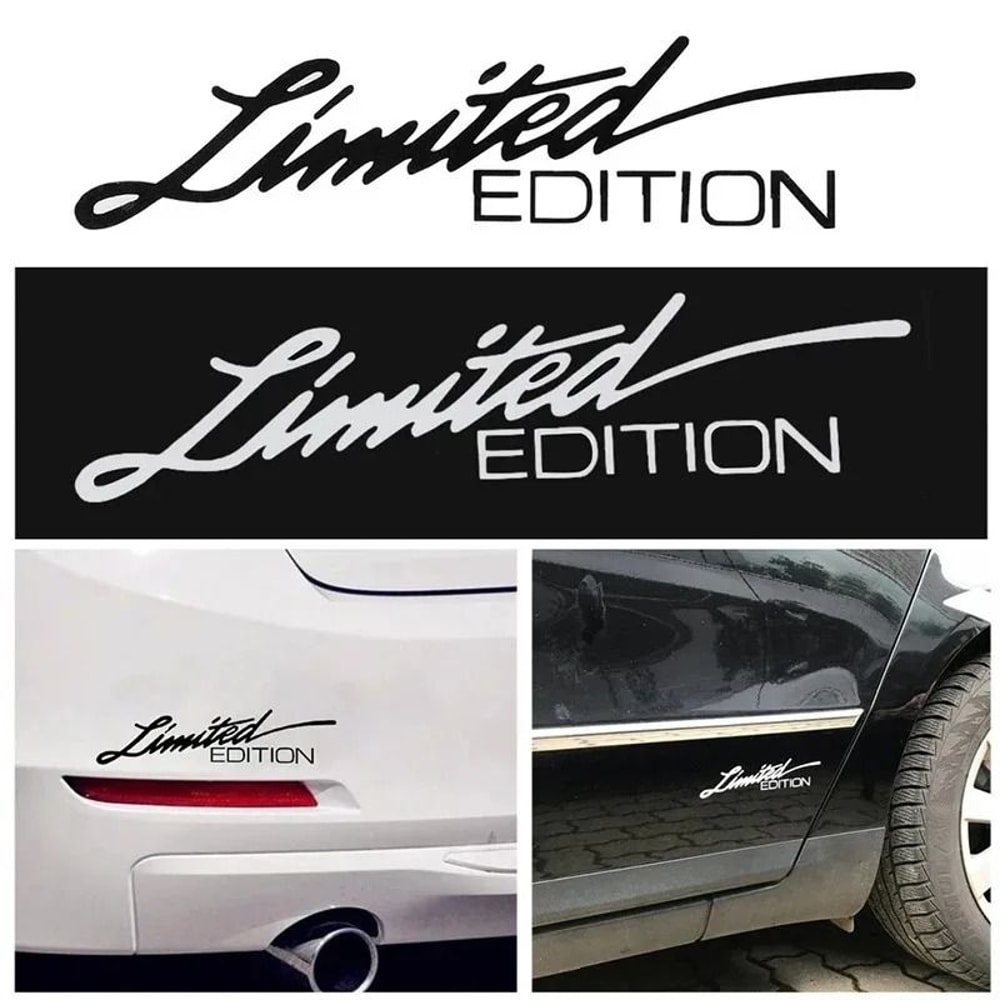 Limited Edition Reflective Vinyl Car Window Stickers Laser Decals 2 Pack 10