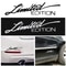 Limited Edition Reflective Vinyl Car Window Stickers Laser Decals 2 Pack 10