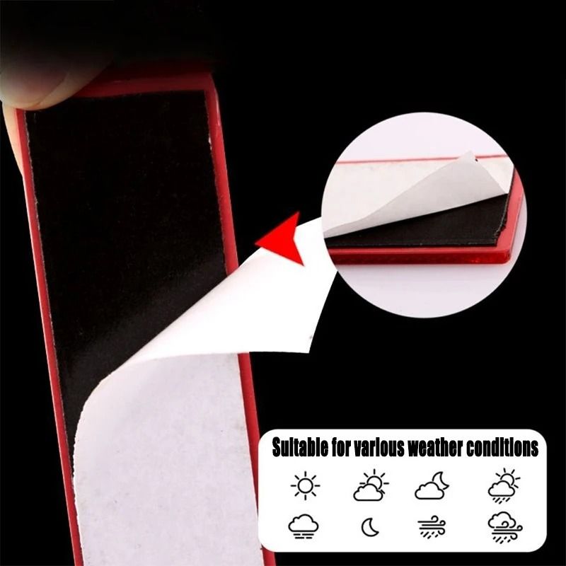 Truck Trailer Reflective Rectangle Safety Plates Adhesive Warning Stickers 8 Pack 7