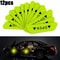 Reflective Car Door Stickers Safety Opening Warning Tape Decals 12 Pack 0