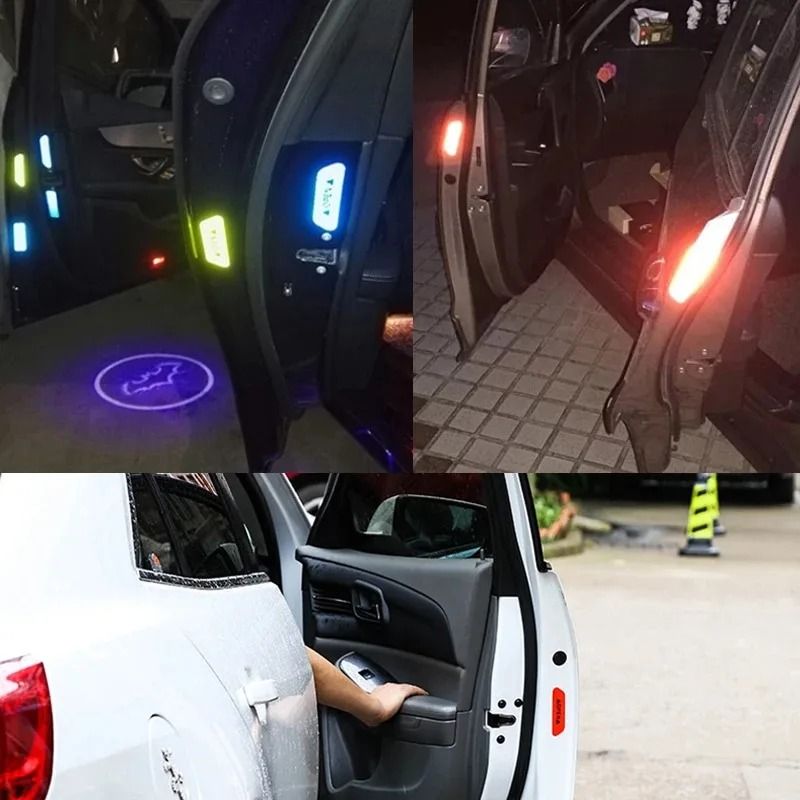 Reflective Car Door Stickers Safety Opening Warning Tape Decals 12 Pack 9