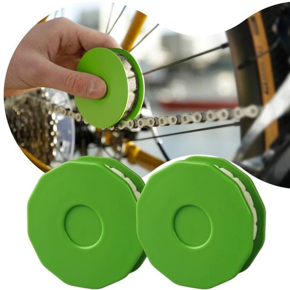 Bicycle Chain Oil Lubricator Roller Cleaner Chain Oiler Tool 0