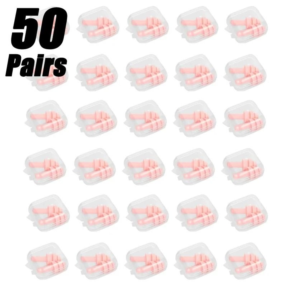 Soft Silicone Waterproof Earplugs For Swimming Sleep And Noise Reduction 3