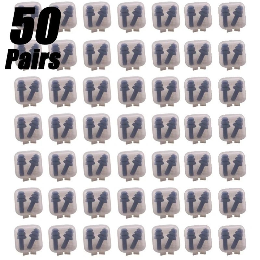 Soft Silicone Waterproof Earplugs For Swimming Sleep And Noise Reduction 6