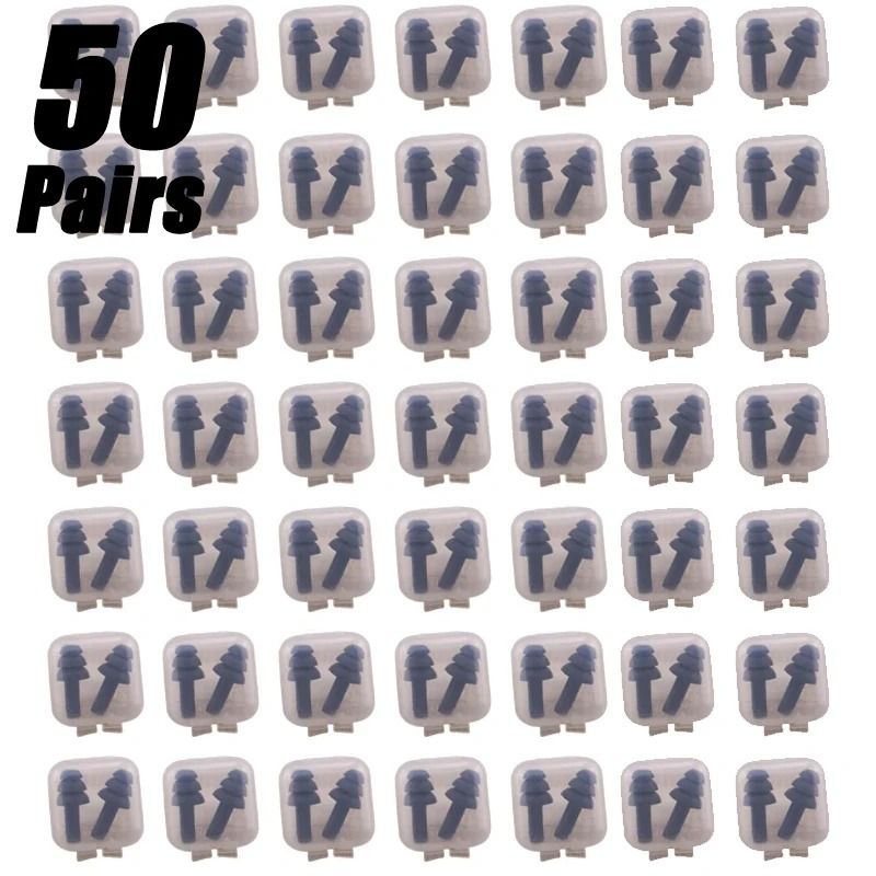 Soft Silicone Waterproof Earplugs For Swimming Sleep And Noise Reduction 6