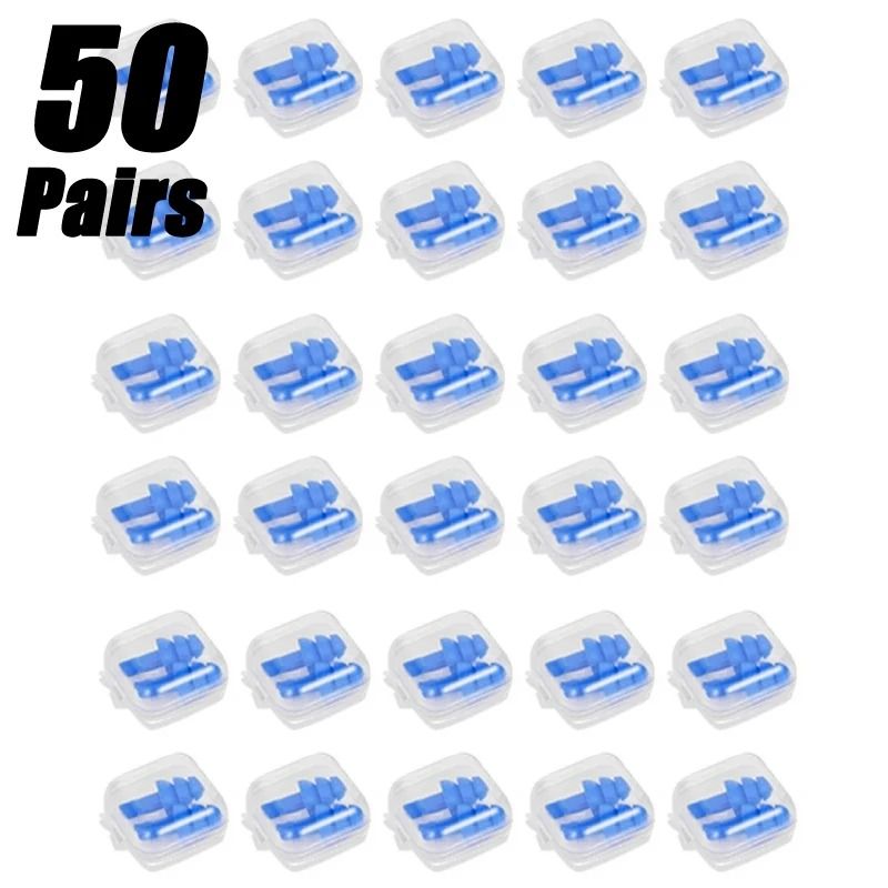 Soft Silicone Waterproof Earplugs For Swimming Sleep And Noise Reduction 4