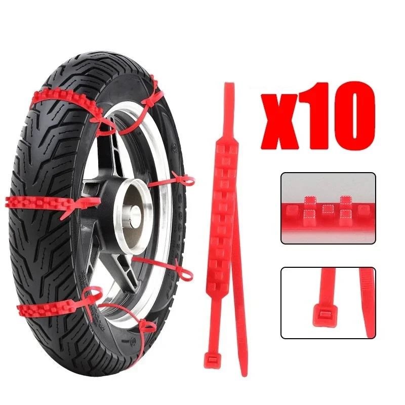 Universal Anti Skid Snow Tire Chains For Motorcycle And Bicycle Wheels 2