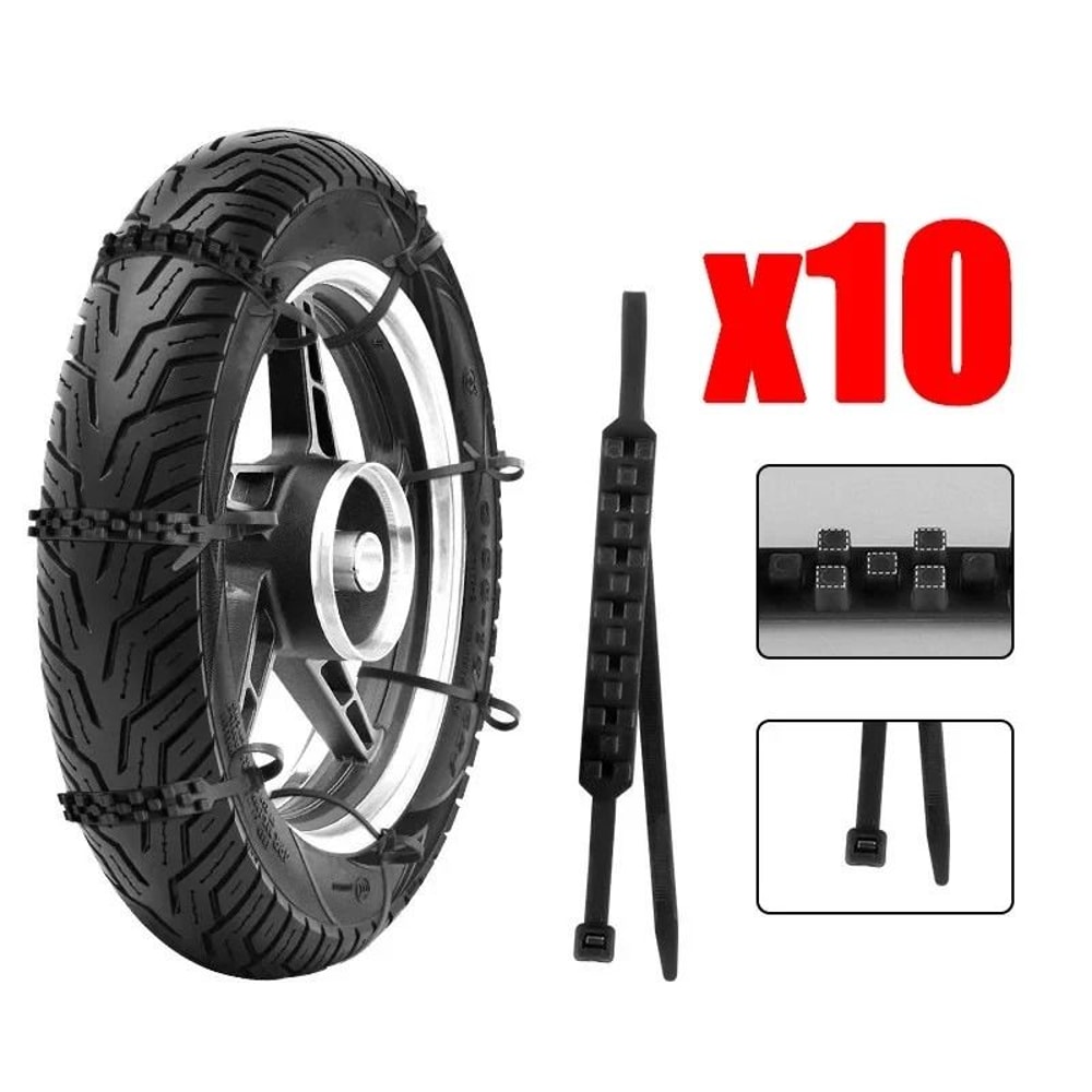 Universal Anti Skid Snow Tire Chains For Motorcycle And Bicycle Wheels 1