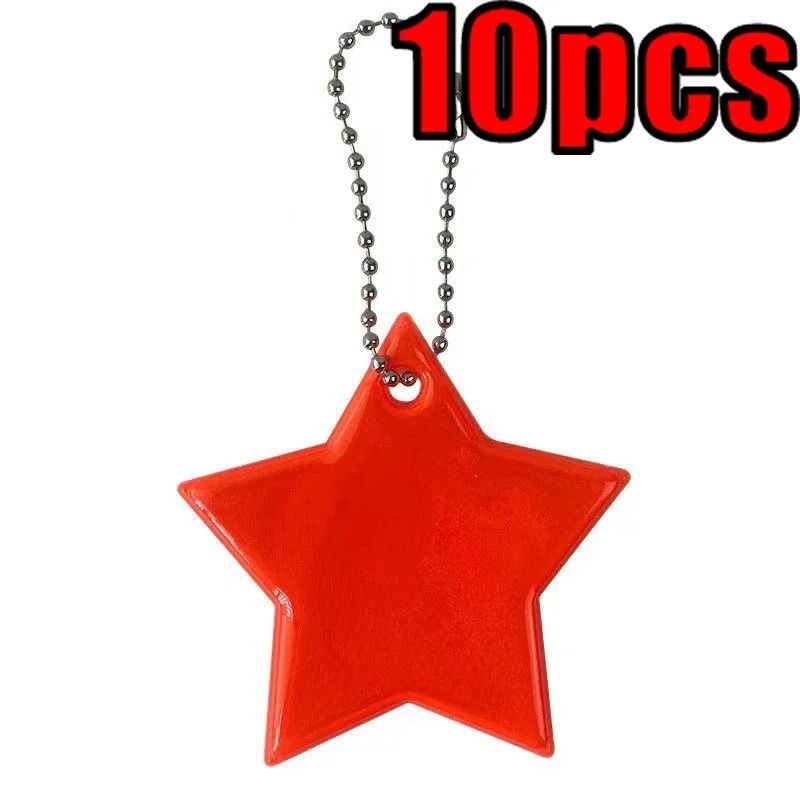 Star Shaped Safety Reflective Keychain Pendant For Kids Bags And Wheelchairs 1