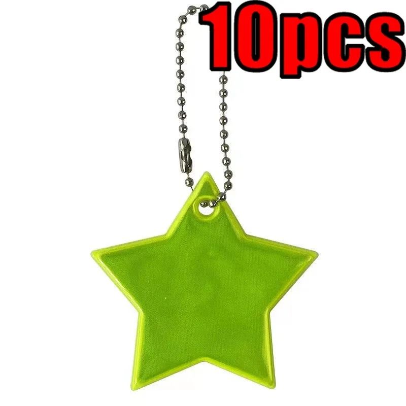 Star Shaped Safety Reflective Keychain Pendant For Kids Bags And Wheelchairs 6