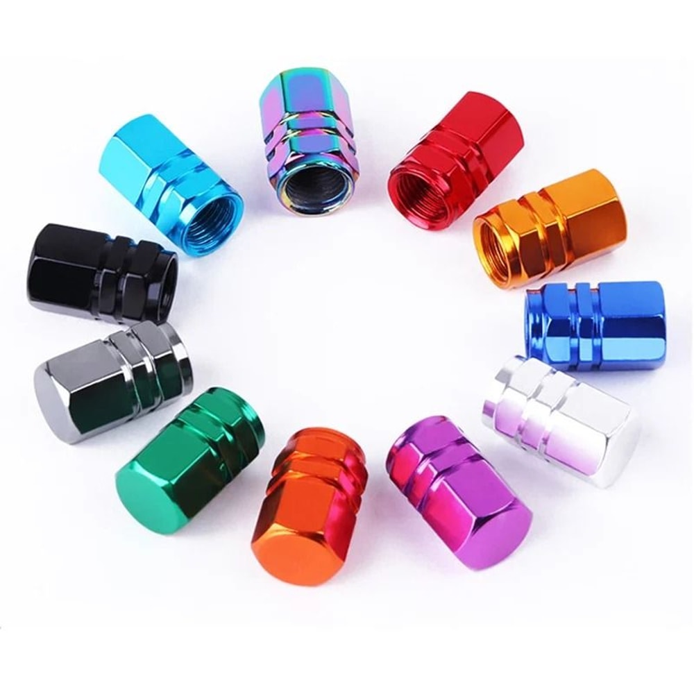 Aluminum Alloy Tire Valve Caps Waterproof Stem Covers For Cars And Motorcycles 0