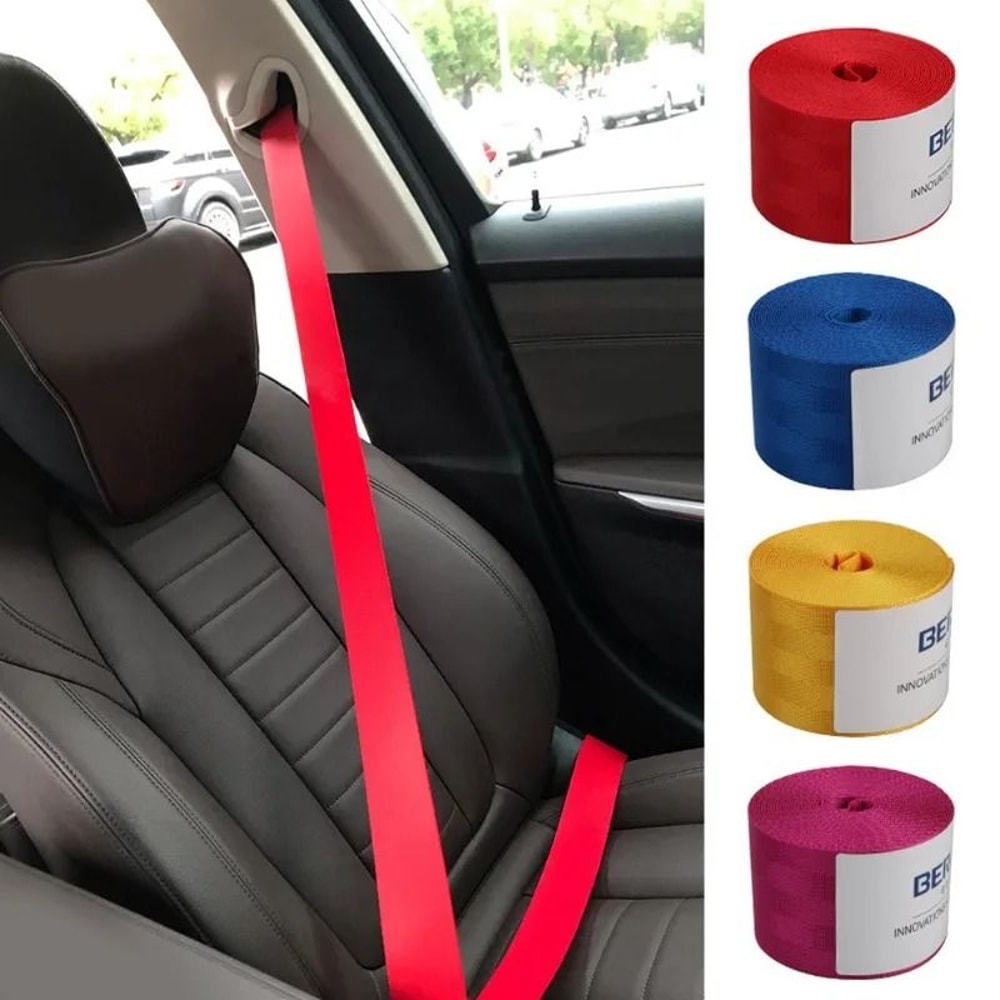 Universal Retractable Car Seat Belt Webbing Safety Strap For Vehicle Conversions 10