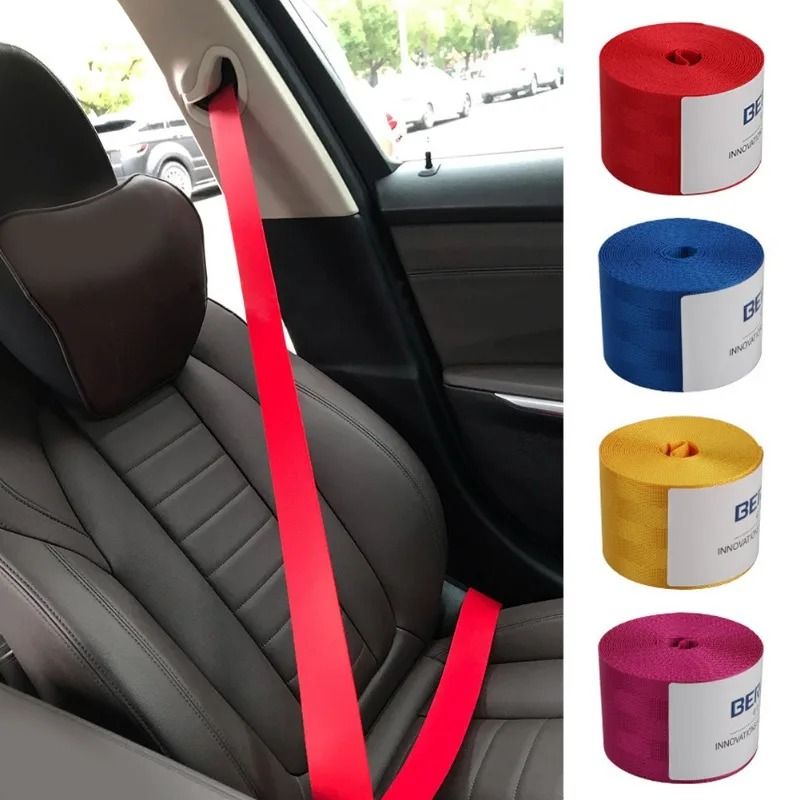 Universal Retractable Car Seat Belt Webbing Safety Strap For Vehicle Conversions 10