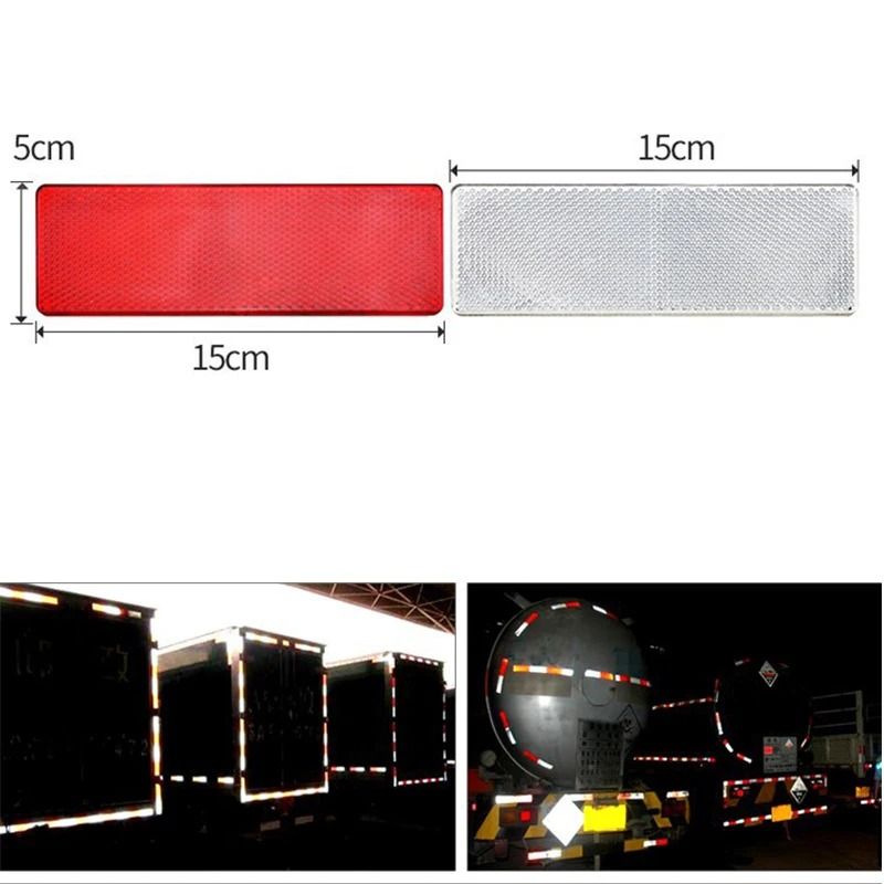 Adhesive Reflective Warning Plate Stickers For Trucks Motorcycles And Vehicles 7