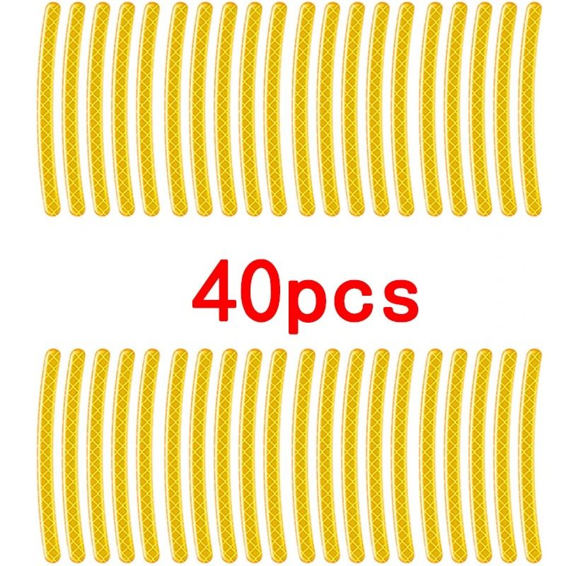 Universal Motorcycle Rim Reflective Stickers Wheel Safety Strip Set 5