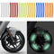 Universal Motorcycle Rim Reflective Stickers Wheel Safety Strip Set 0
