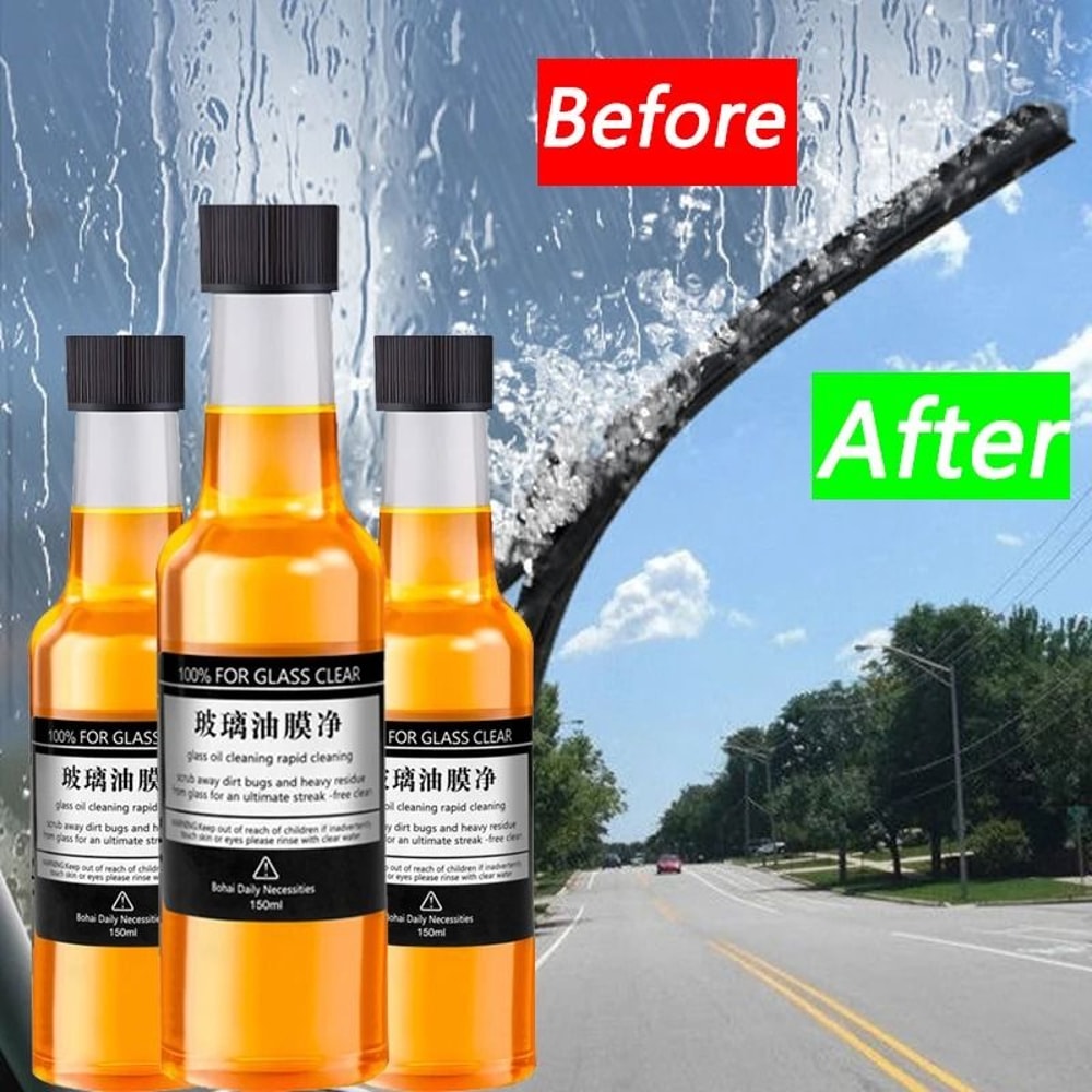 Car Windshield Oil Film Remover Glass Cleaner And Degreaser 150ml 4