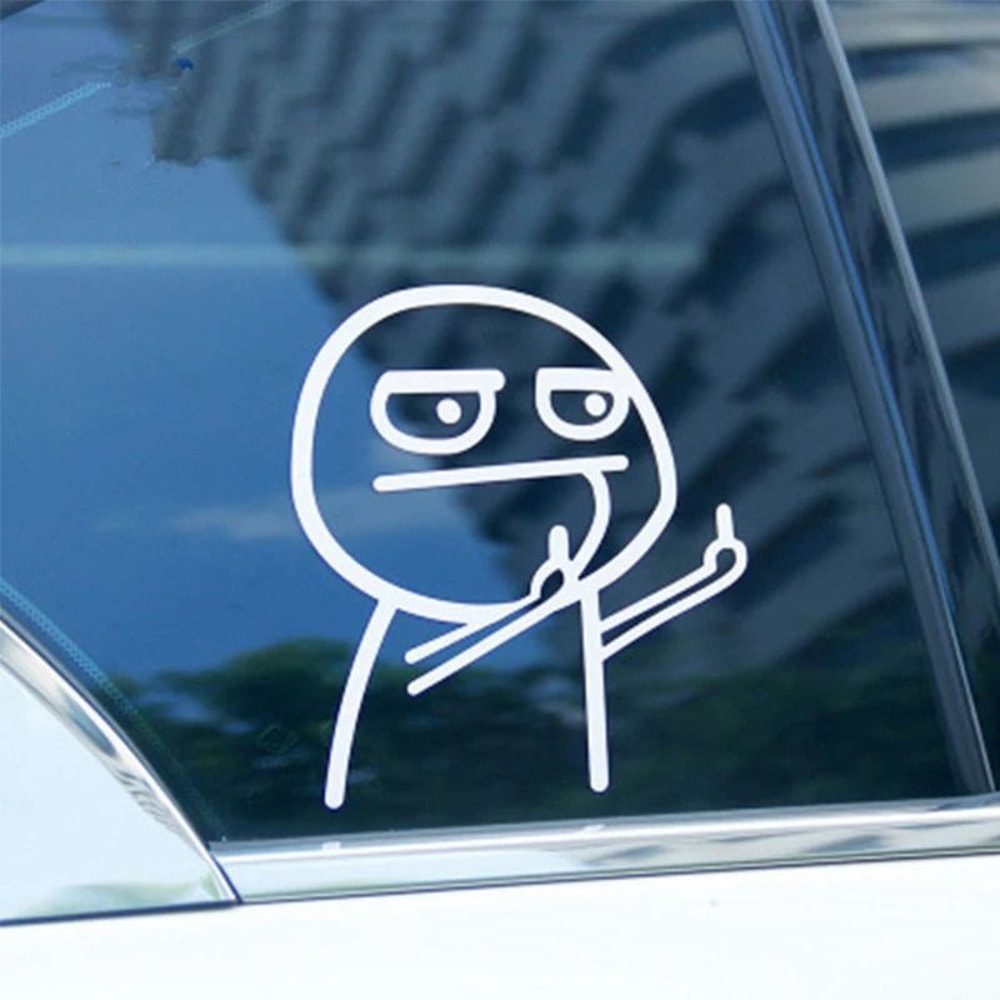 Funny Middle Finger Car Vinyl Sticker Reflective Decal For Cars And Motorcycles 11