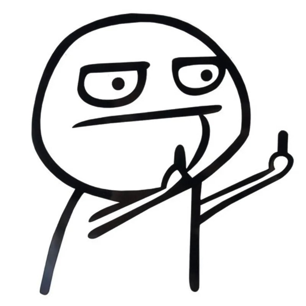 Funny Middle Finger Car Vinyl Sticker Reflective Decal For Cars And Motorcycles 4