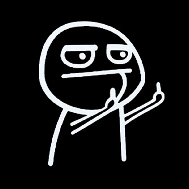 Funny Middle Finger Car Vinyl Sticker Reflective Decal For Cars And Motorcycles 5