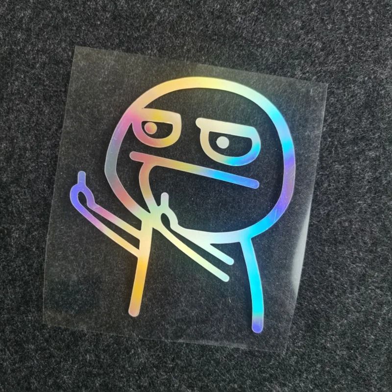 Funny Middle Finger Car Vinyl Sticker Reflective Decal For Cars And Motorcycles 2