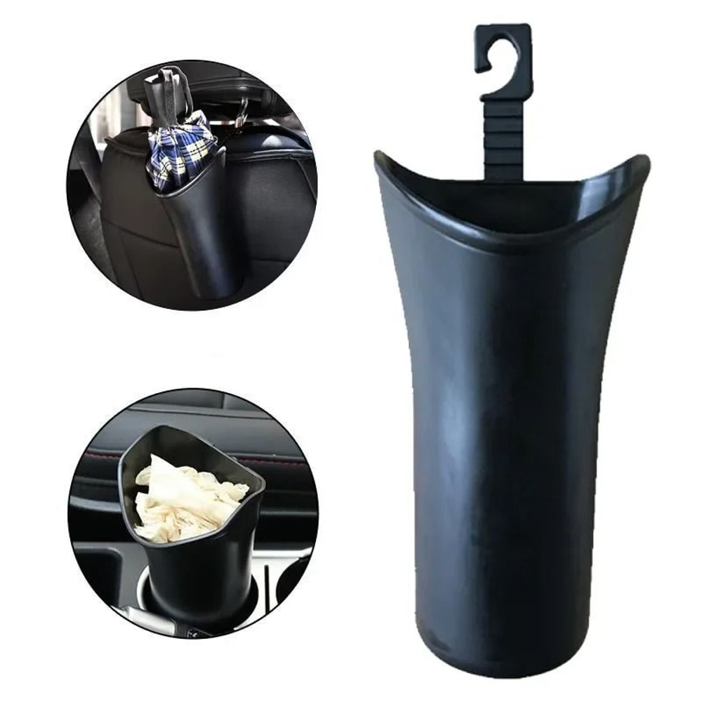 Multifunctional Car Umbrella Holder Storage Bucket With Hook Trash Can Organizer 6