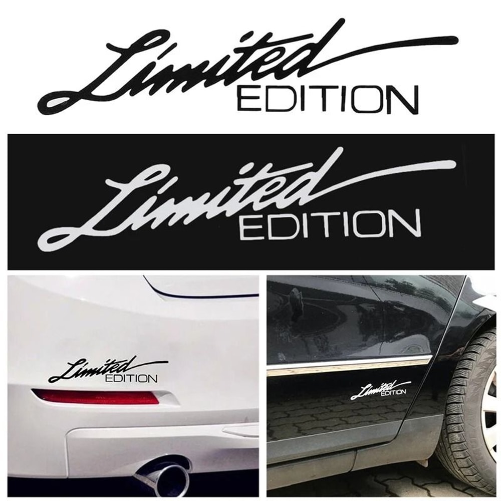 Limited Edition Reflective Car Letter Decal Laser Style Vinyl Sticker 8
