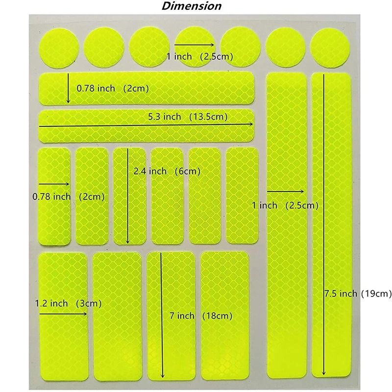 Universal Reflective Warning Tape Stickers For Cars Motorcycles And Bicycles 4
