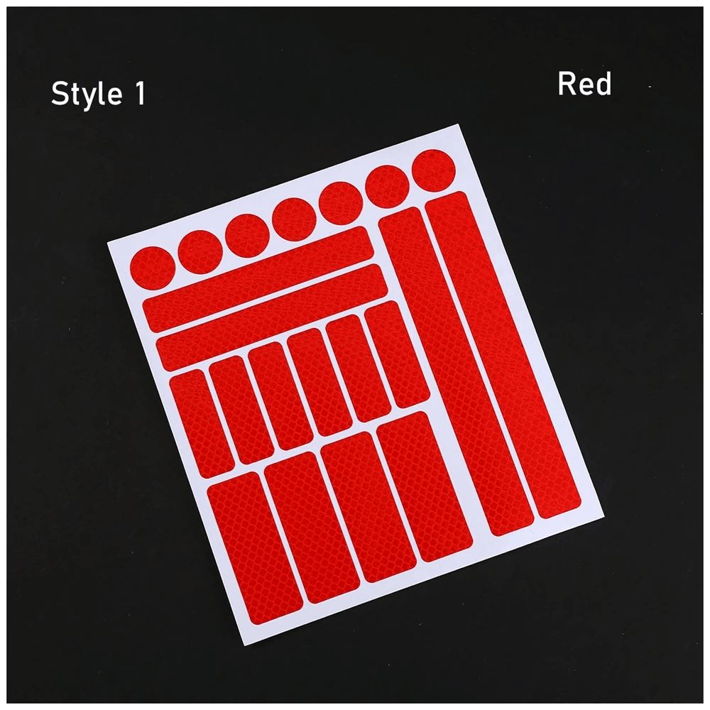 Universal Reflective Warning Tape Stickers For Cars Motorcycles And Bicycles 1