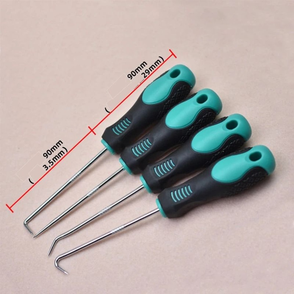 4 Piece Oil Seal And O Ring Pick Tool Set For Car Repair And Maintenance 4